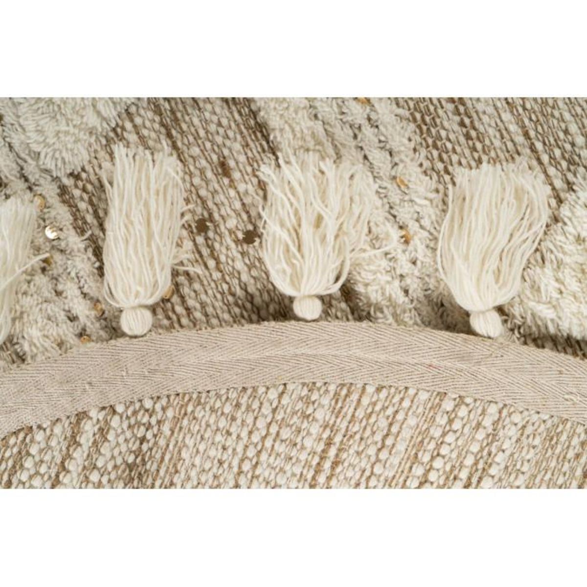 Paris Prix Tapis Bohème Tissé à la Main  Bohist  160cm Crème & Kaki