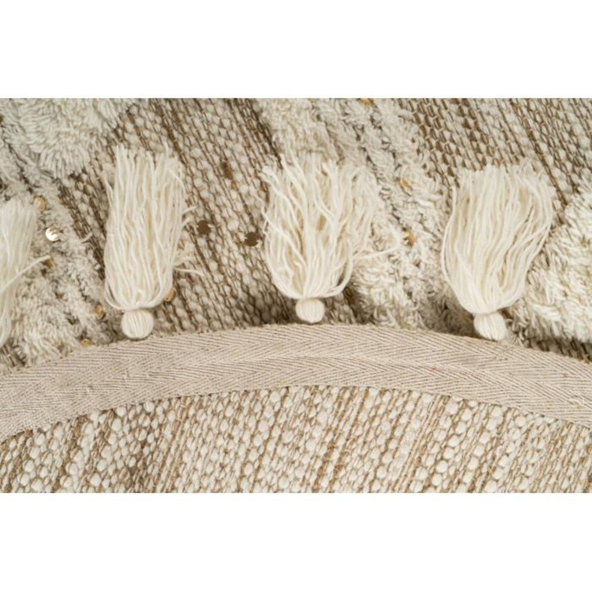 Paris Prix Tapis Bohème Tissé à la Main  Bohist  160cm Crème & Kaki