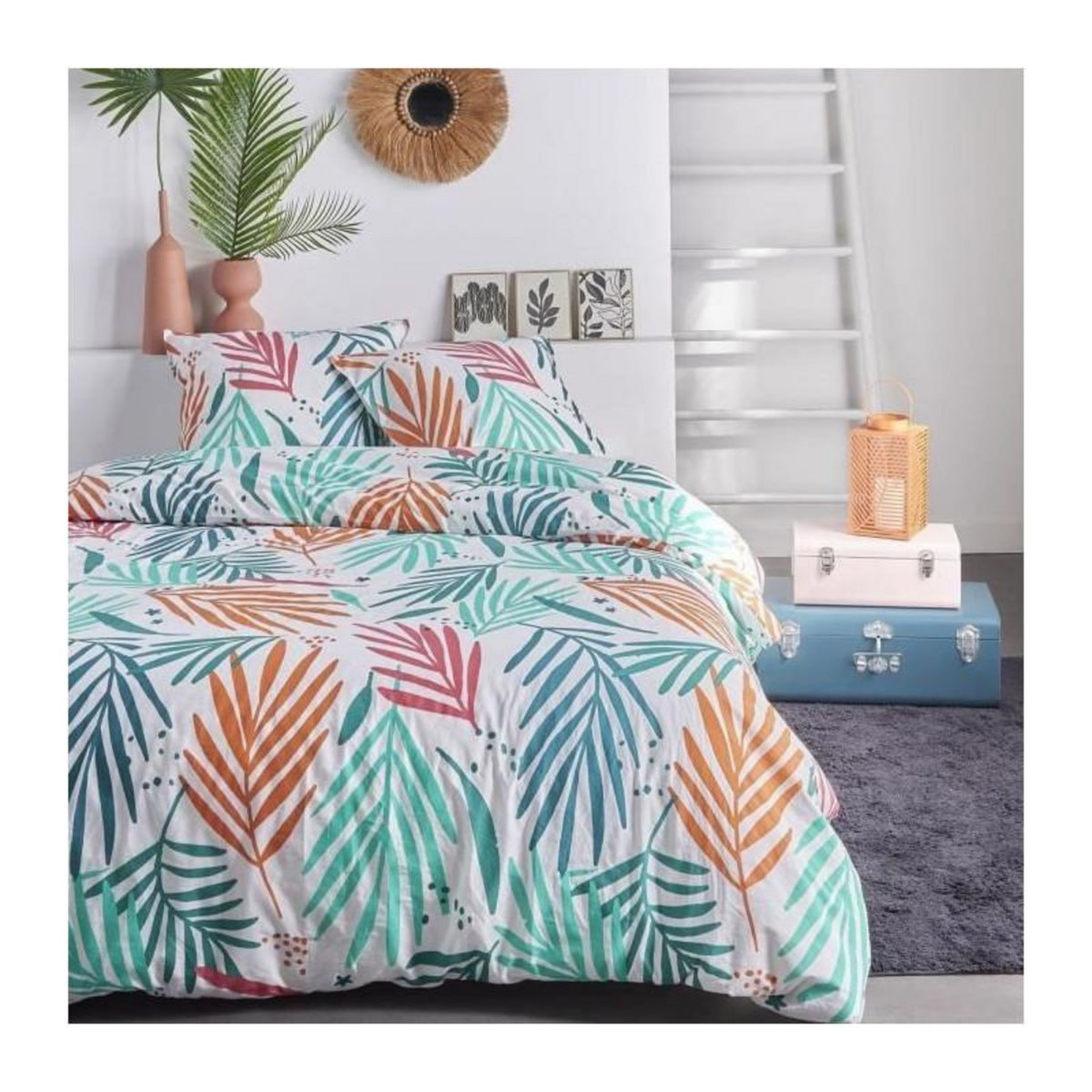 Today Parure de lit - TODAY - Sunshine - 123142 - 2 personnes - 240x260cm - Coton - Imprimé 15.3