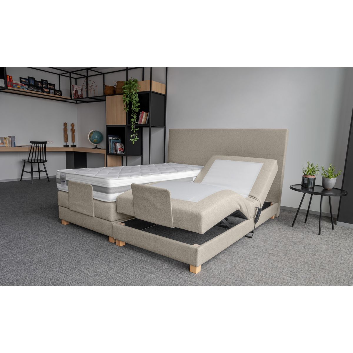 PRESTIGE Collection Ensemble complet Boxspring avec sommiers électriques 160x200 cm CONFORT HOTEL 