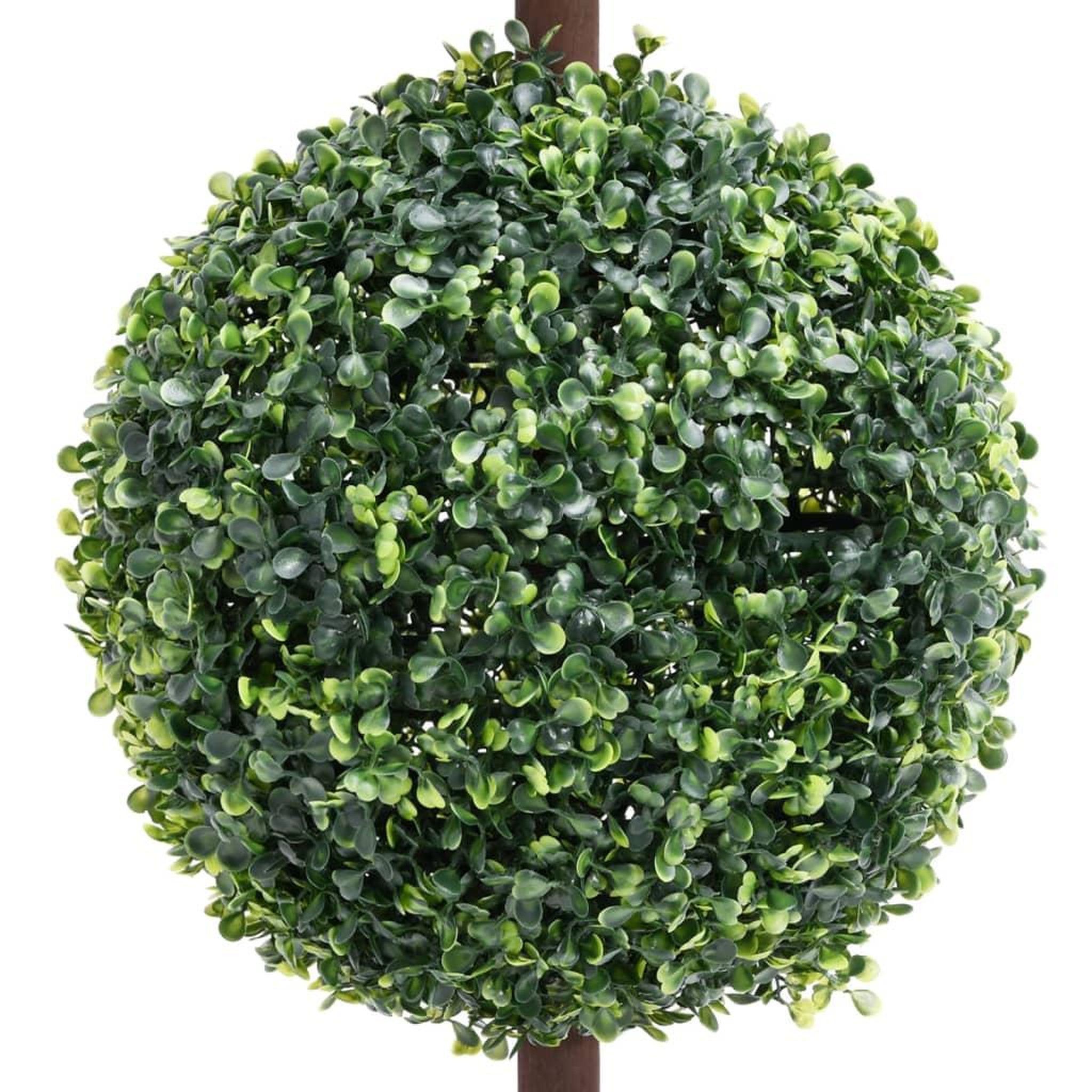 Voir la diapositive 3 : VIDAXL Plante de buis artificiel avec pot Forme de boule Vert 118 cm