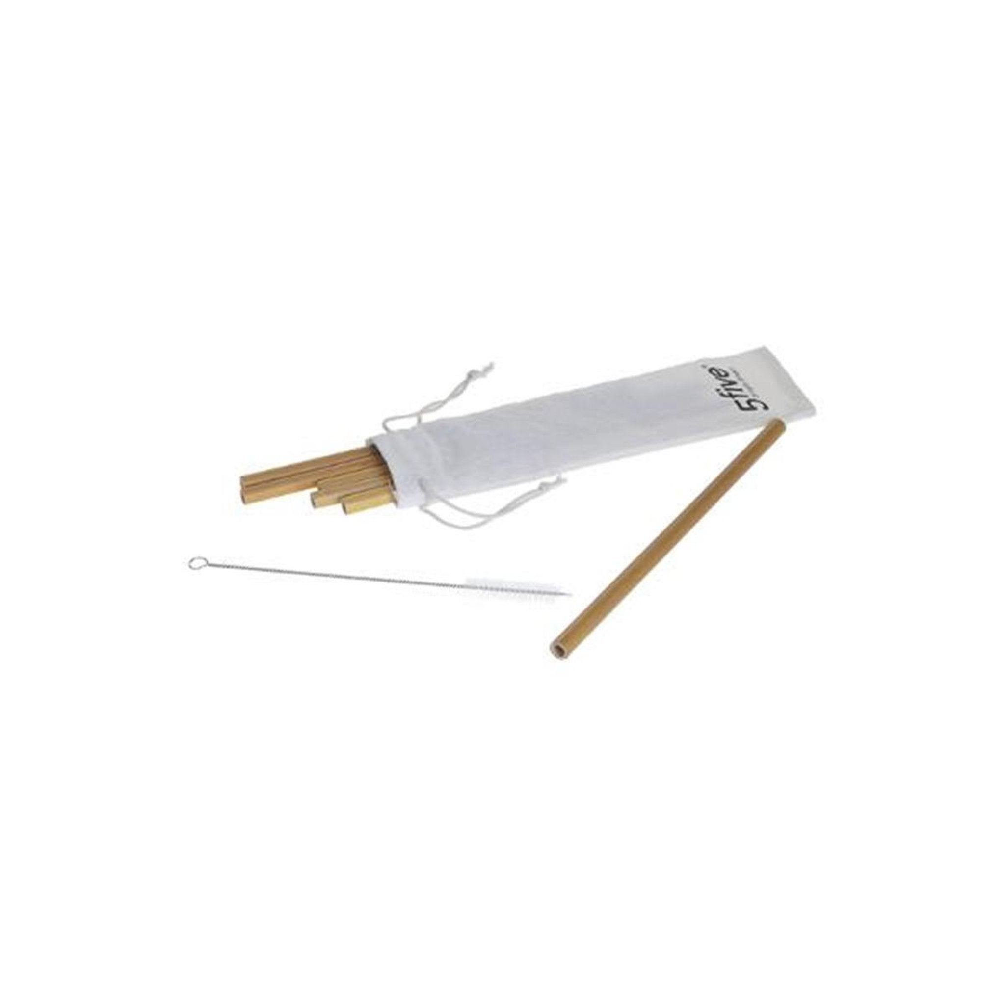 Voir la diapositive 1 : FIVE Lot de 6 pailles & accessoires  pina  22cm naturel
