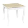 Voir la diapositive 1 : Paris Prix Table d'Appoint en Bois  Victoria  45cm Blanc