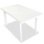 Voir la diapositive 2 : VIDAXL Mobilier a manger d'exterieur 5 pcs Plastique Blanc