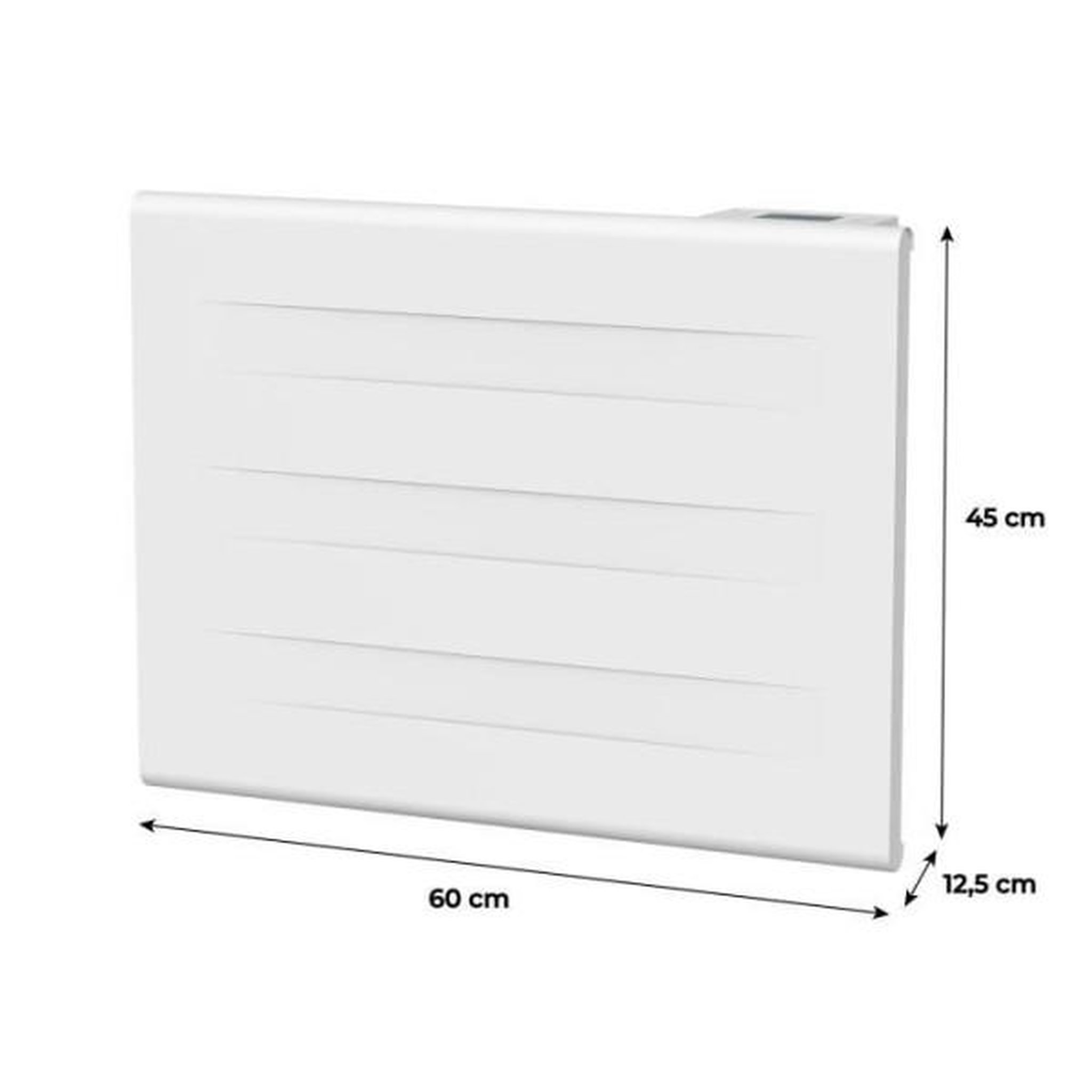 Voir la diapositive 6 : OCEANIC Radiateur  électrique fixe a inertie seche - double coeur de chauffe - 1000 w - oceanic - blanc mat -nf