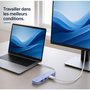 Voir la diapositive 4 : ESSENTIEL B Hub USB C 4 en 1 USB C Violet - Vr
