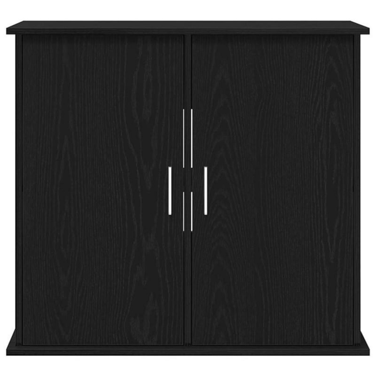 VIDAXL Support pour aquarium chêne noir 81x36x73 cm bois d ingénierie