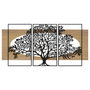 Voir la diapositive 1 : Paris Prix Déco Murale Encadrée  Arbre  176cm Naturel & Noir