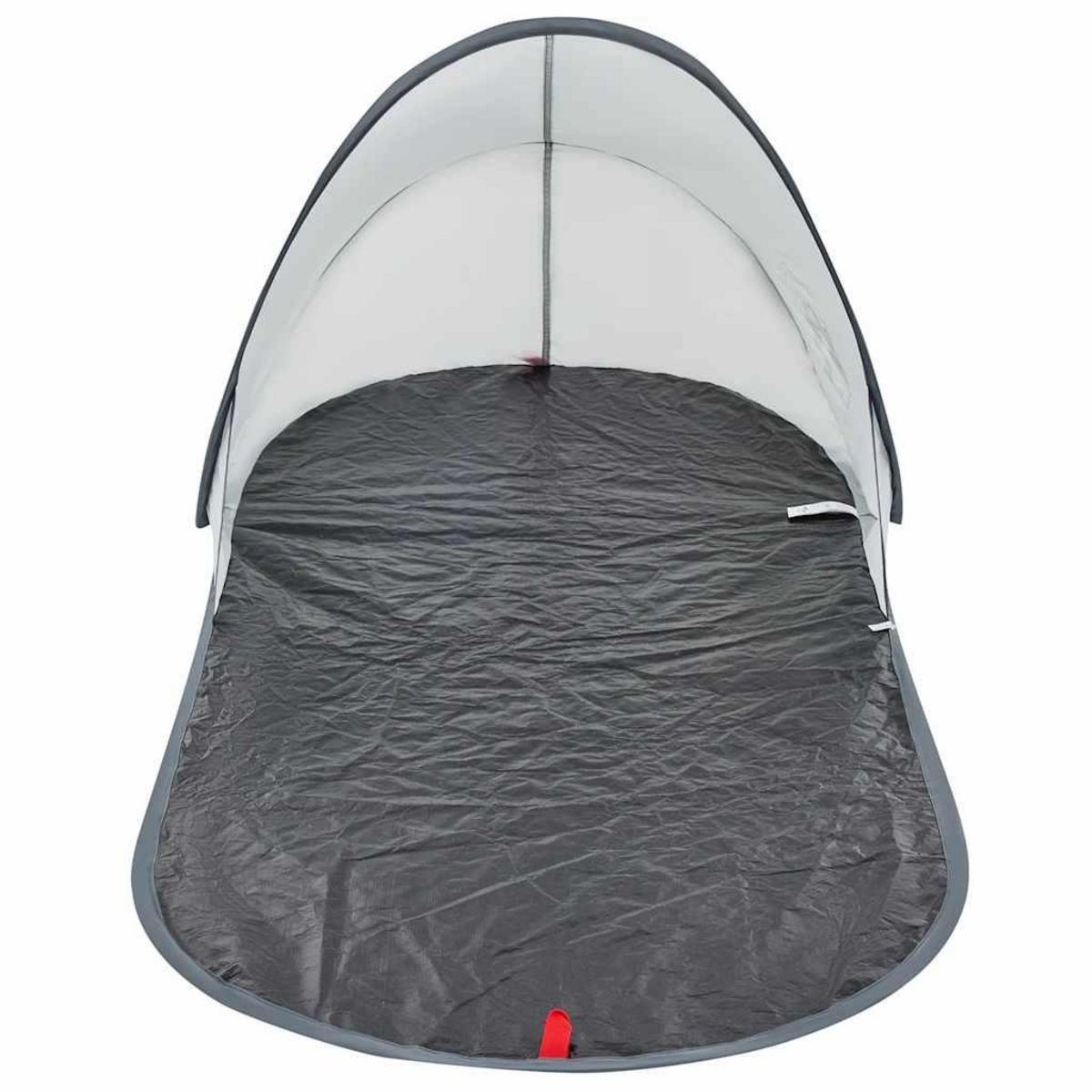 VIDAXL Tente de plage gris escamotable impermeable