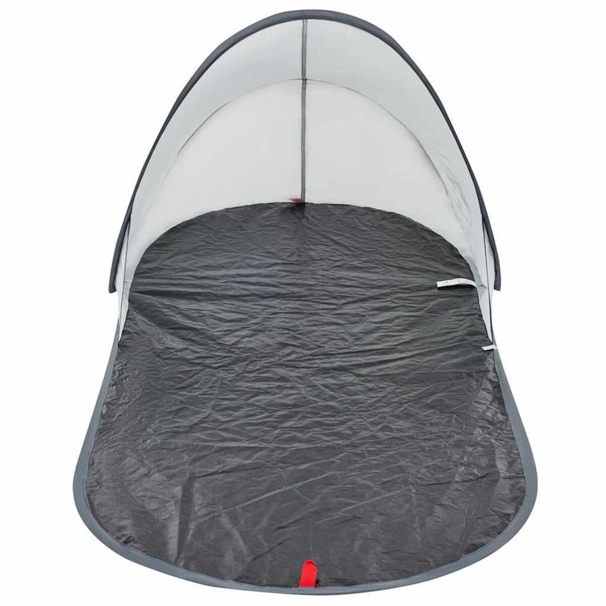 VIDAXL Tente de plage gris escamotable impermeable