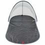 Voir la diapositive 5 : VIDAXL Tente de plage gris escamotable impermeable
