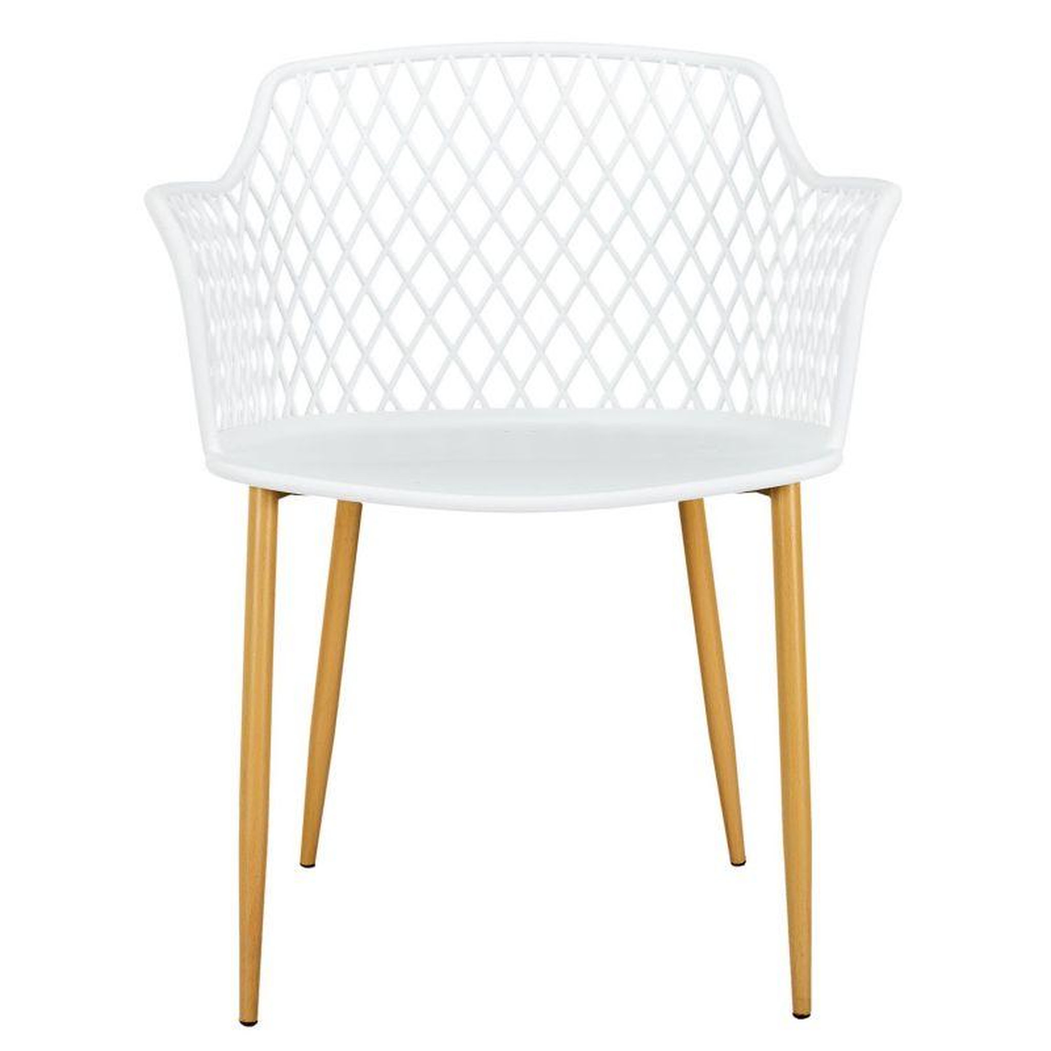 Voir la diapositive 3 : Paris Prix Lot de 4 Fauteuils Design  Malaga  80cm Blanc