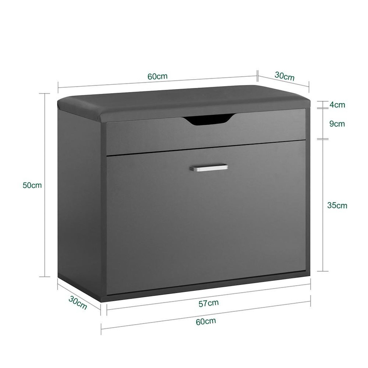 SOBUY SoBuy - Banc de Rangement à Chaussures avec Un Tiroir - Moderne - FSR95