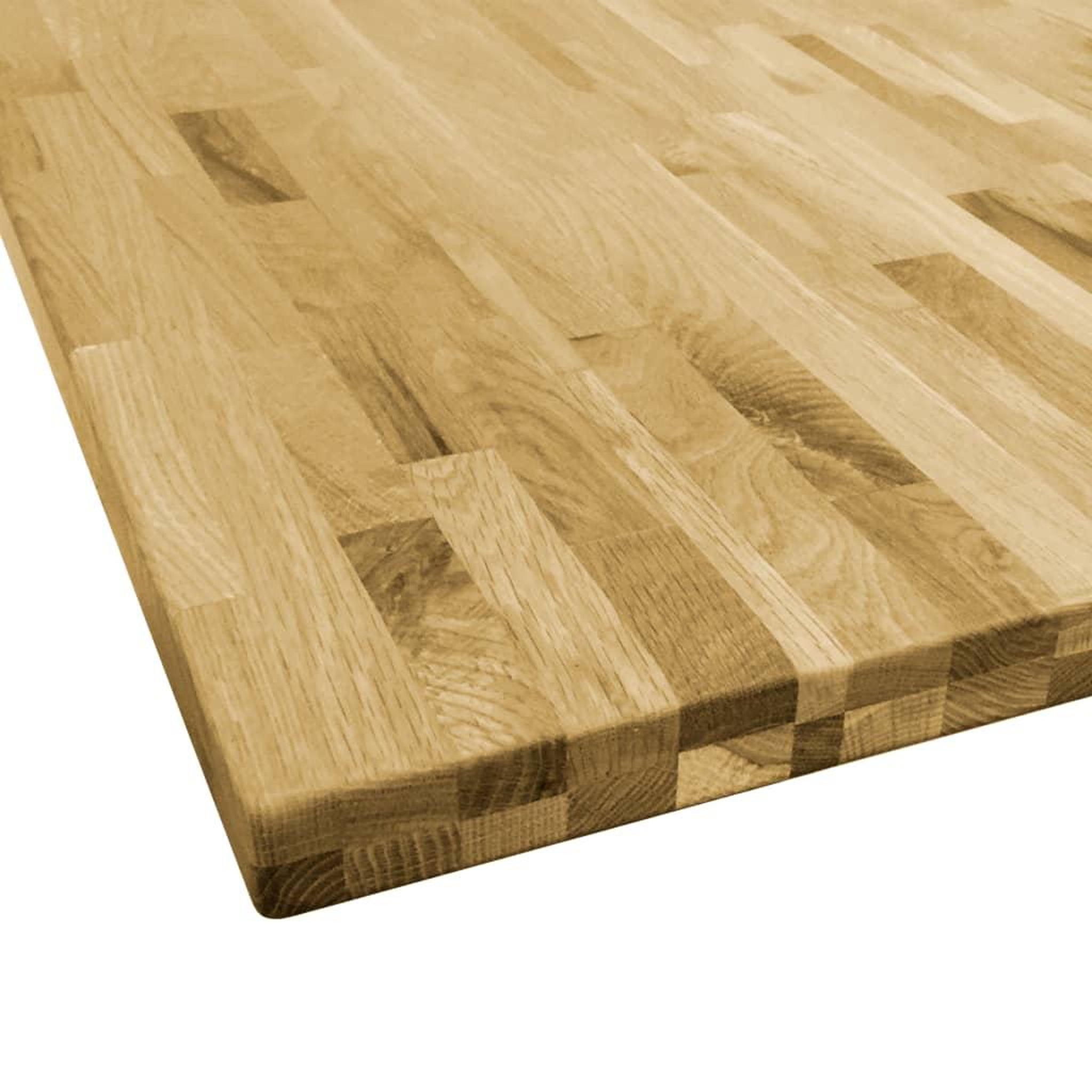 Voir la diapositive 3 : VIDAXL Dessus de table Bois de chene massif Carre 44 mm 80x80 cm