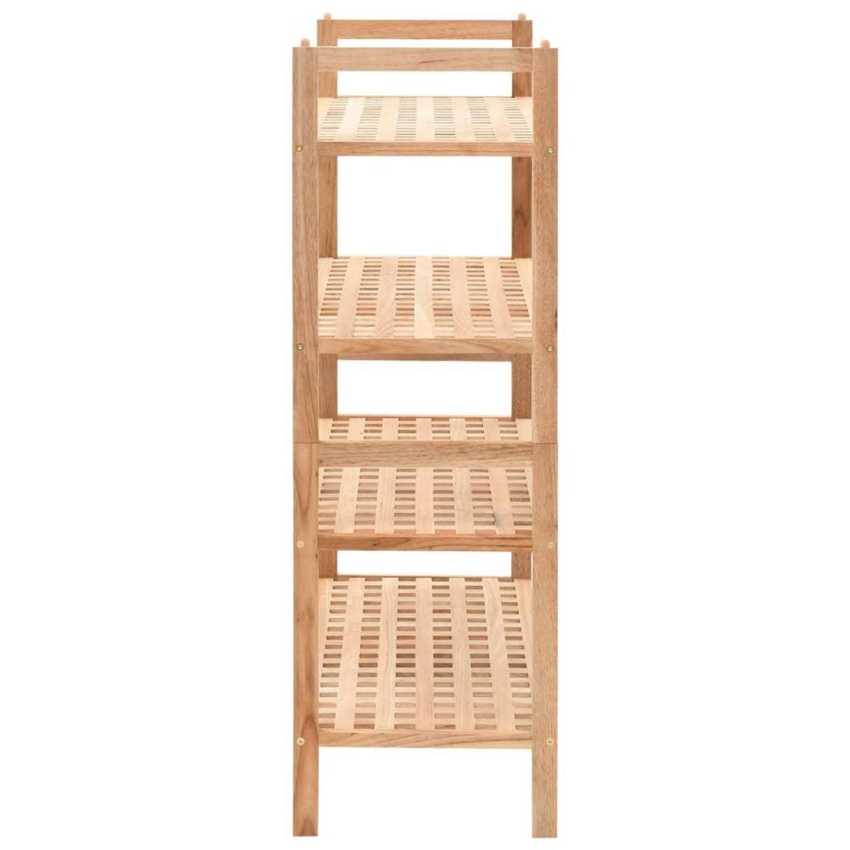 VIDAXL Etagere a chaussures Bois de noyer massif 69 x 26 x 81 cm