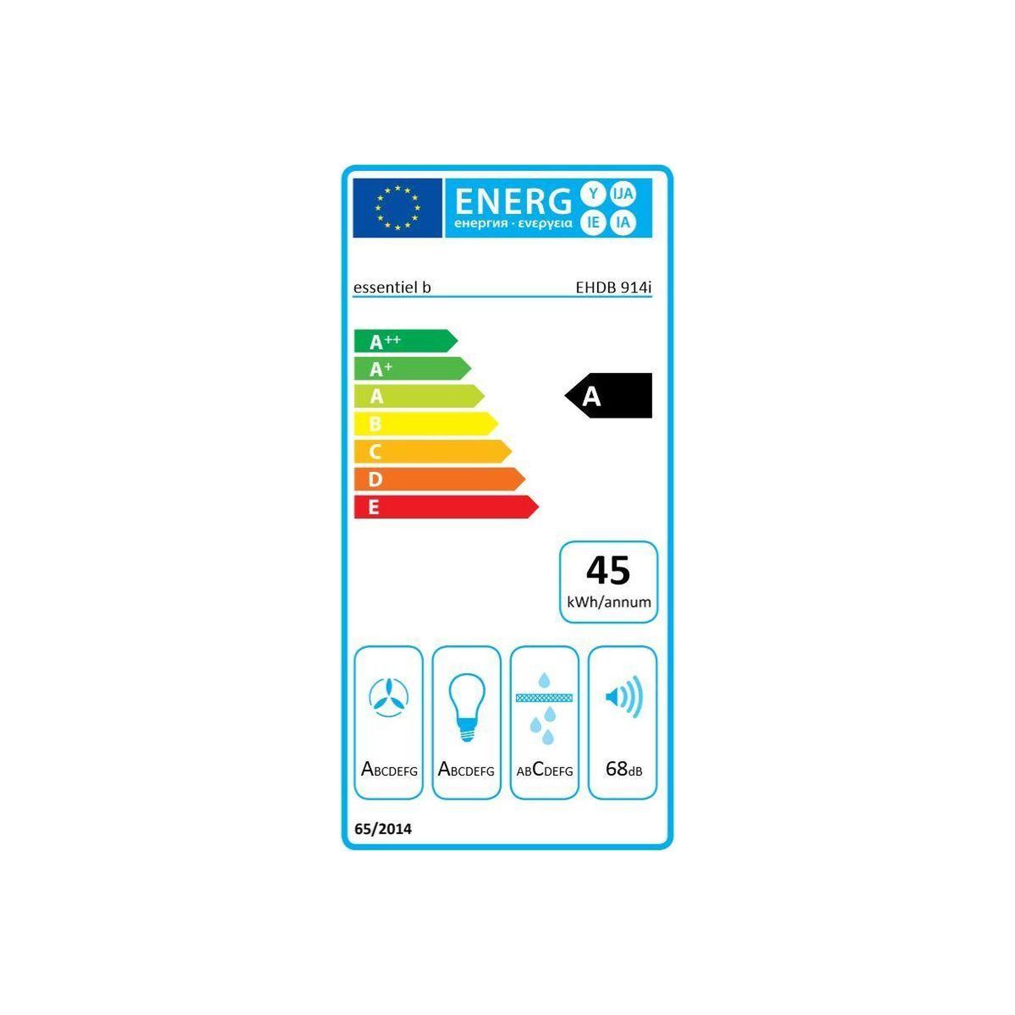 Voir la diapositive 6 : ESSENTIEL B Hotte décorative murale ehdb 914i