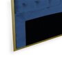 Paris Prix Tête de Lit Design en Velours  Riella  160cm Bleu