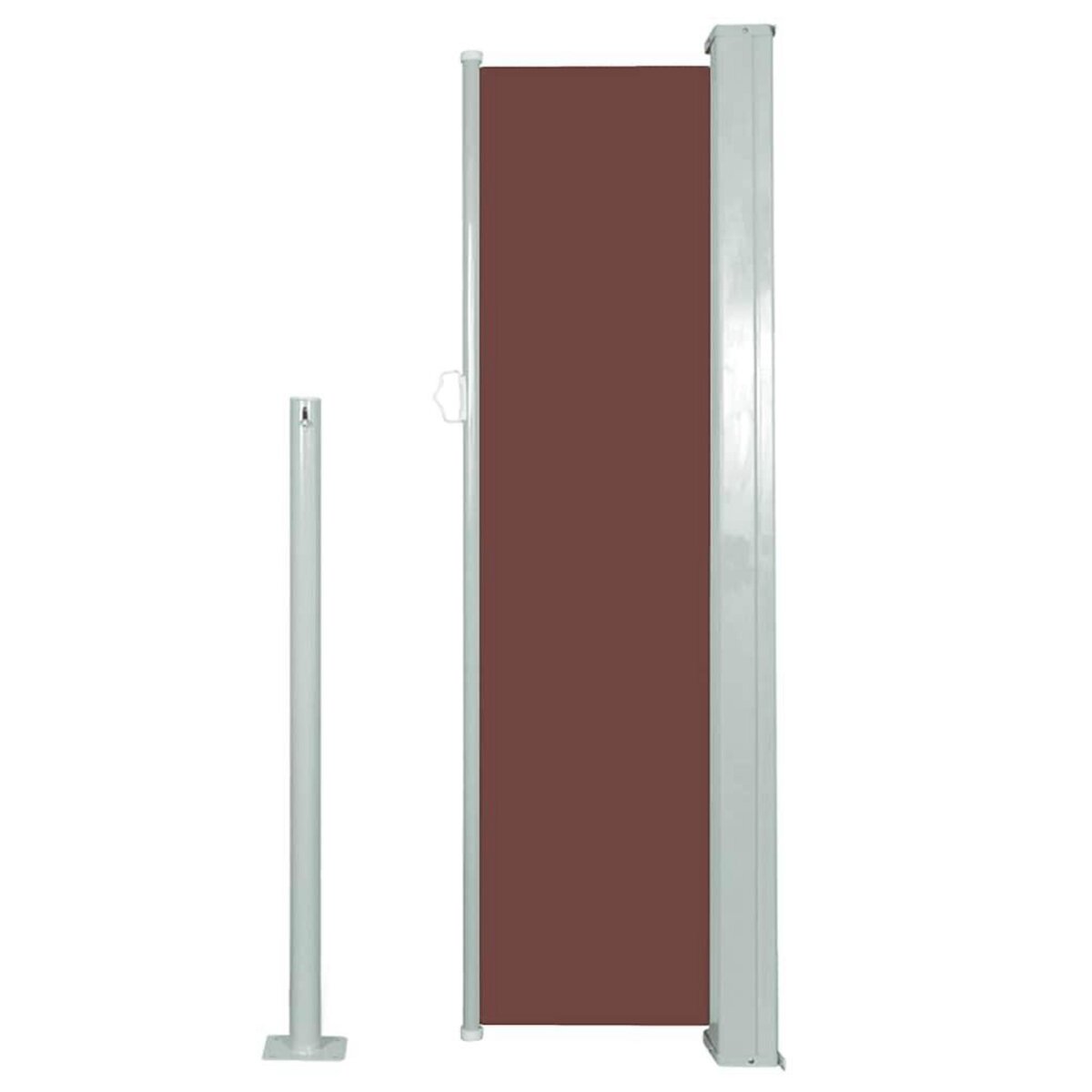 VIDAXL Auvent lateral retractable 120 x 300 cm Marron