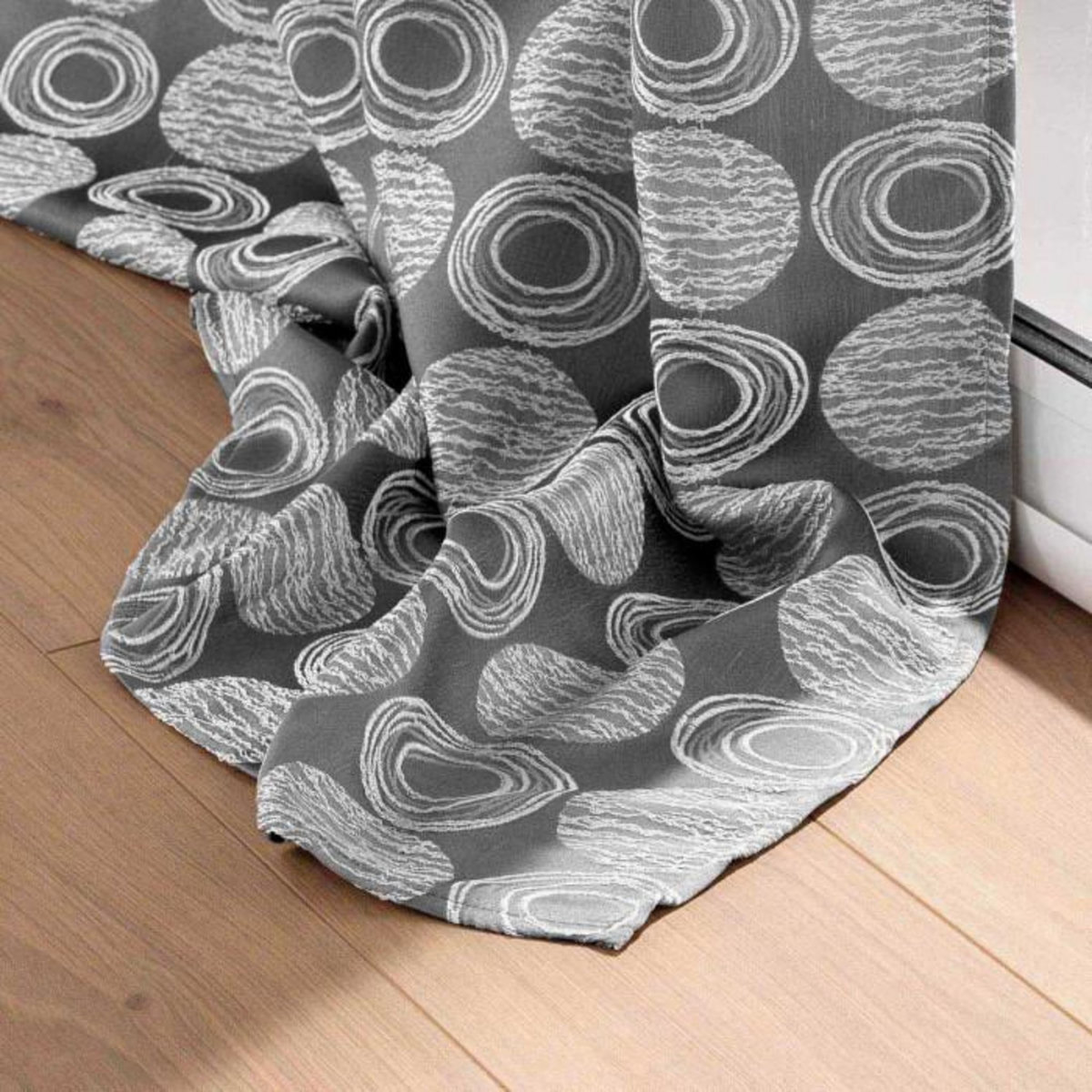 Paris Prix Rideau à Œillets Jacquard  Caelia  140x260cm Gris