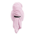 Paris Prix Serviette Microfibre Pour Cheveux  XXL  104cm Rose