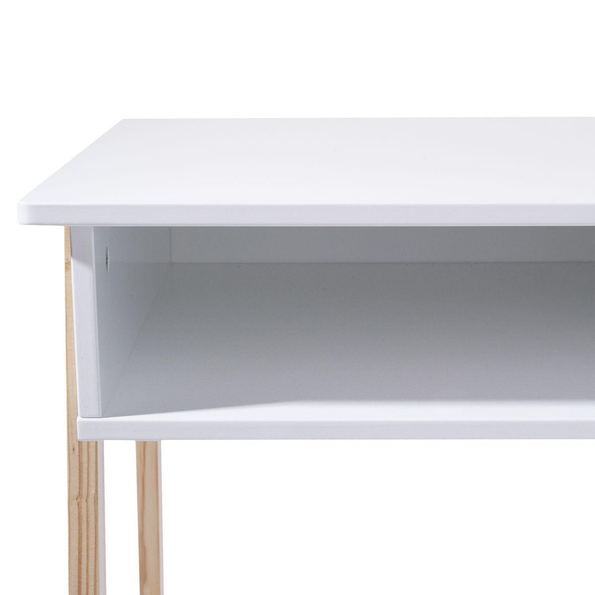 Atmosphera Kids Bureau en bois enfant Douceur - L. 58 x H. 52 cm - Blanc