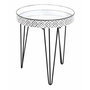 Voir la diapositive 1 : Paris Prix Table d'Appoint Déco  Holy  53cm Noir & Blanc