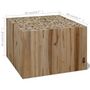 Voir la diapositive 6 : VIDAXL Table basse Teck authentique 50x50x35 cm