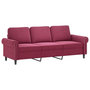 Voir la diapositive 4 : VIDAXL Ensemble de canapes 2 pcs avec coussins Rouge bordeaux Velours