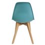 Voir la diapositive 5 : Paris Prix Lot de 2 Chaises Scandinave  Coquil  82cm Bleu