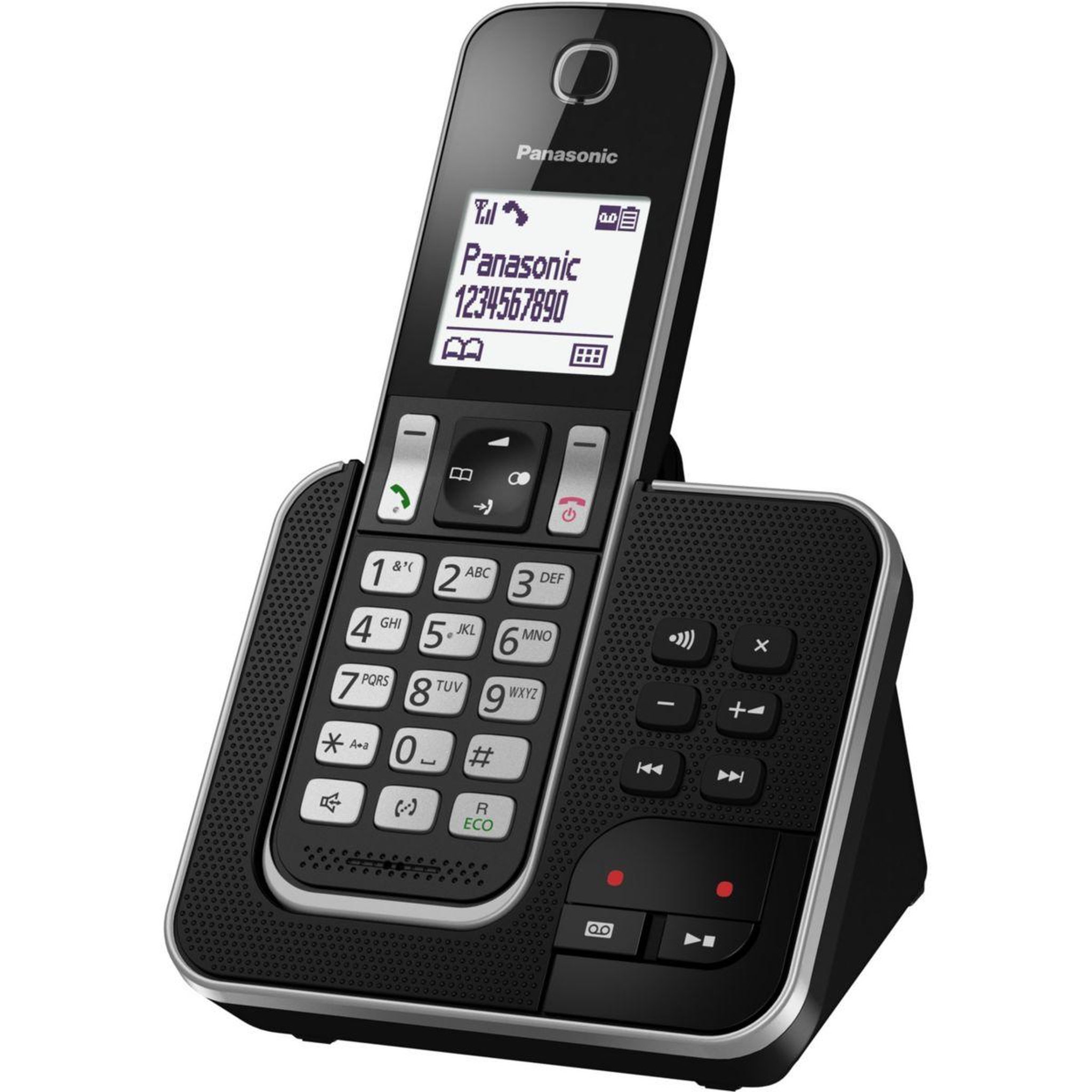 Voir la diapositive 1 : PANASONIC Téléphone sans fil KX-TGD320FRB