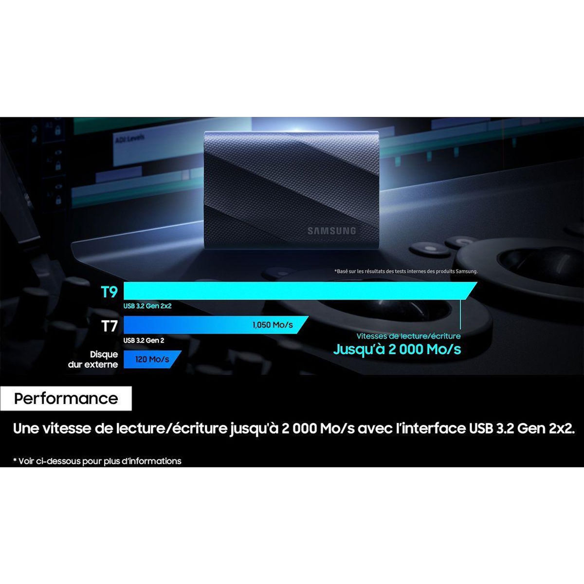 Samsung Disque dur SSD externe 1To T9