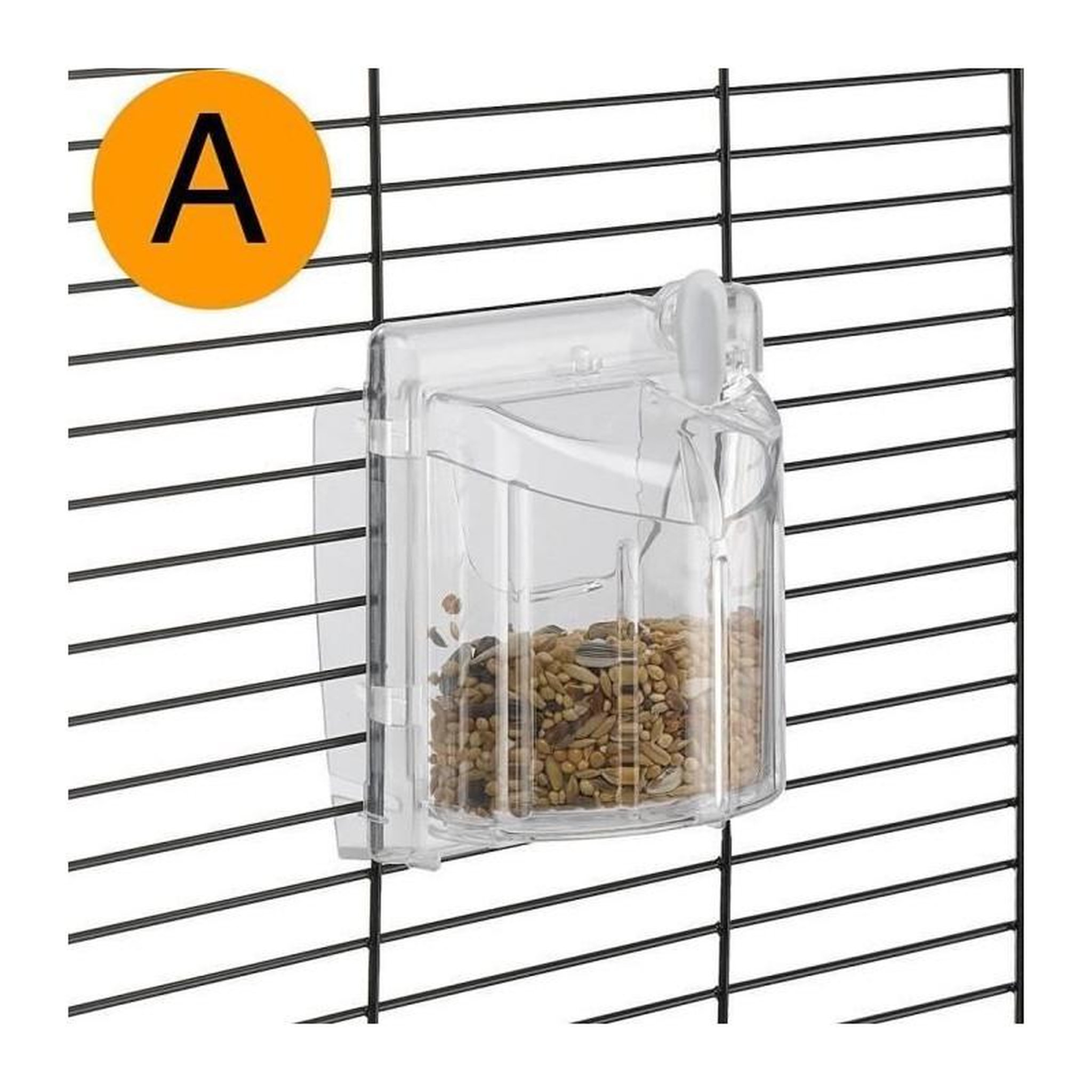 Voir la diapositive 2 : Ferplast Cage canaris - FERPLAST - PIANO 4 - 59 x 33 x 55 cm - Blanc