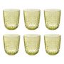 Voir la diapositive 1 : Paris Prix Lot de 6 Verres Réutilisables  Barbra  47,3cl Vert