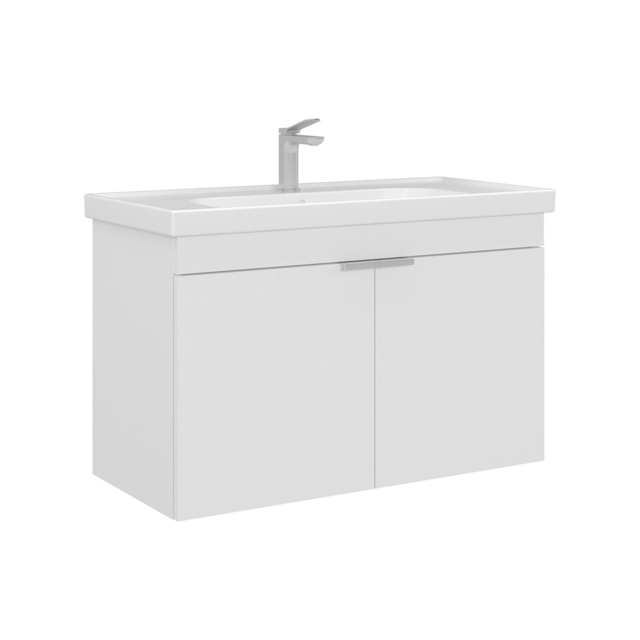 Habitat et Jardin Meuble Vasque  Desna 90  - 90 x 45 x 58 cm - Matte White