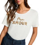 Voir la diapositive 1 : MORGAN T-Shirt Blanc Femme Morgan Broderie Sequins