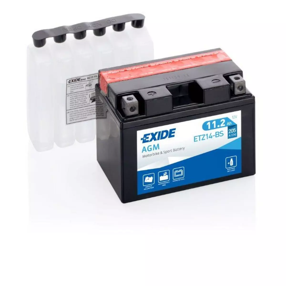 EXIDE Batterie moto Exide ETZ14-BS YTZ14-BS 12v 11.2ah 230A
