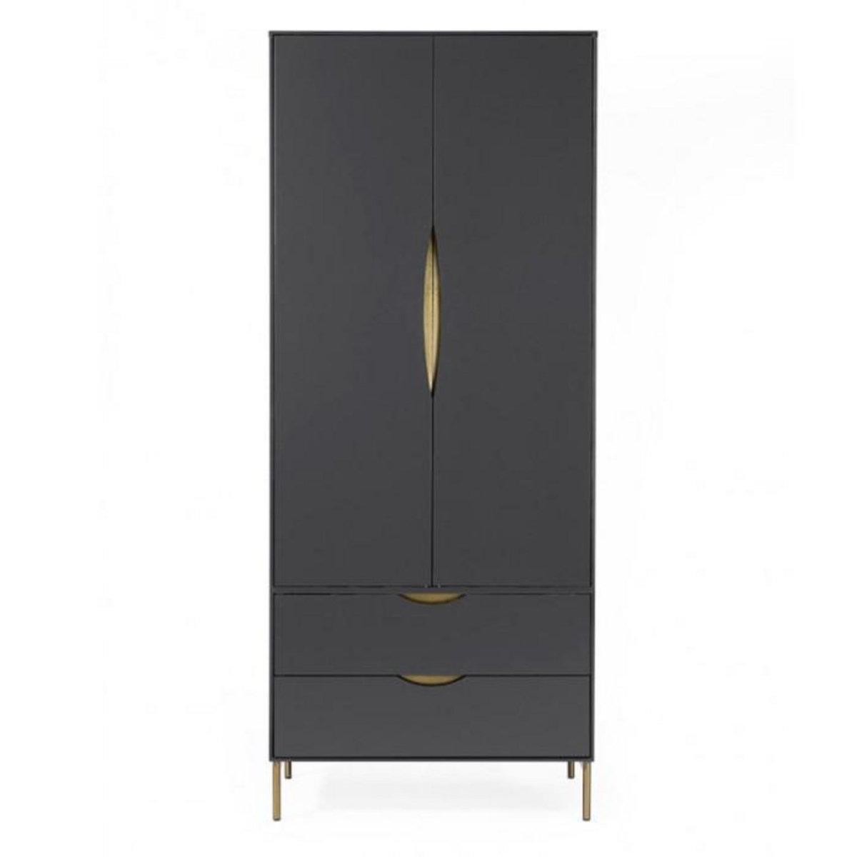 Paris Prix Armoire 2 Portes Design  Kobe  195cm Gris