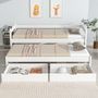 Voir la diapositive 2 : MERAX Lit gigogne 90x200(90x190)cm bois coloris blanc
