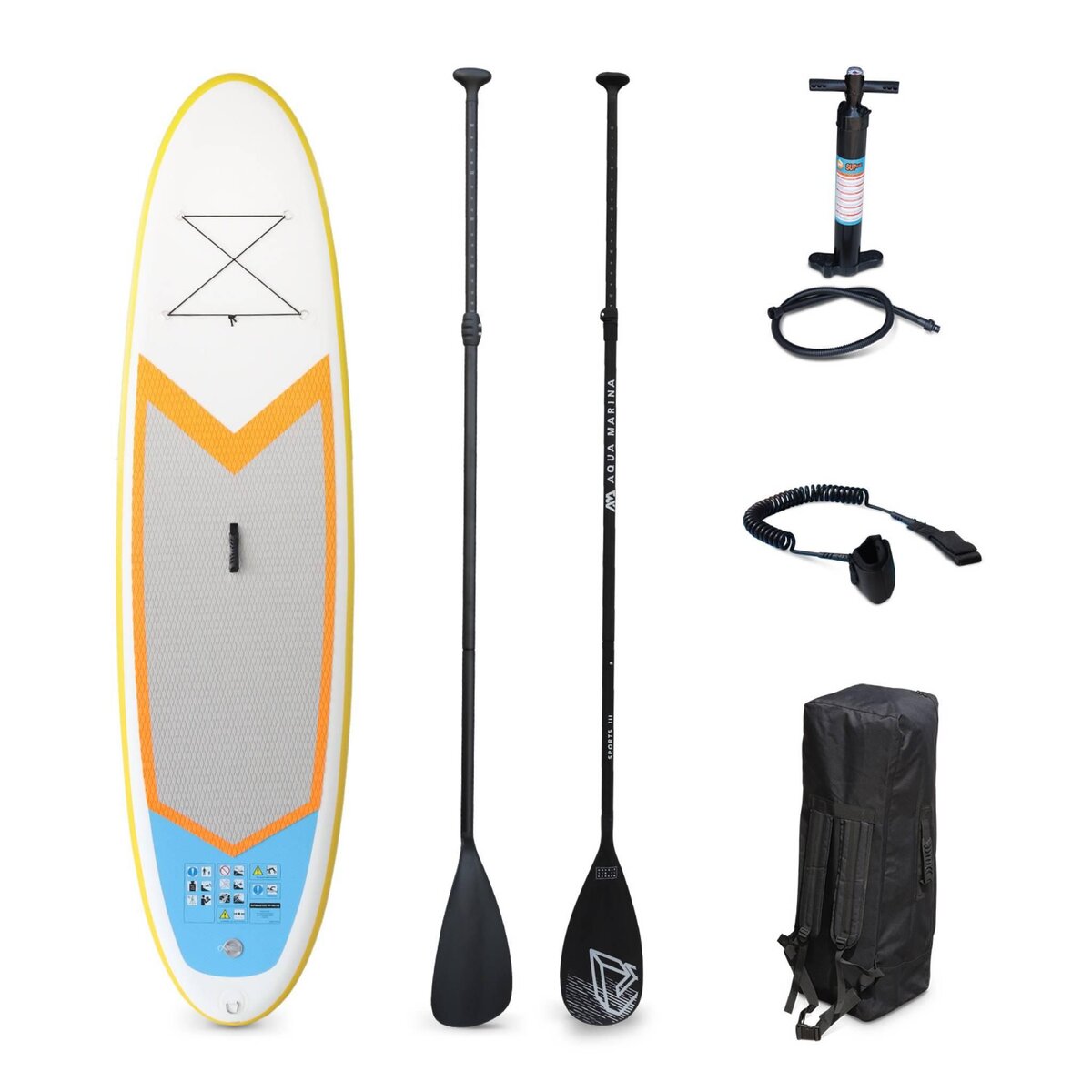 Pompe double action pour stand up paddle