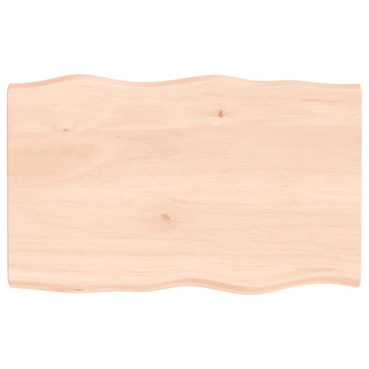 VIDAXL Dessus de table bois massif non traite bordure assortie