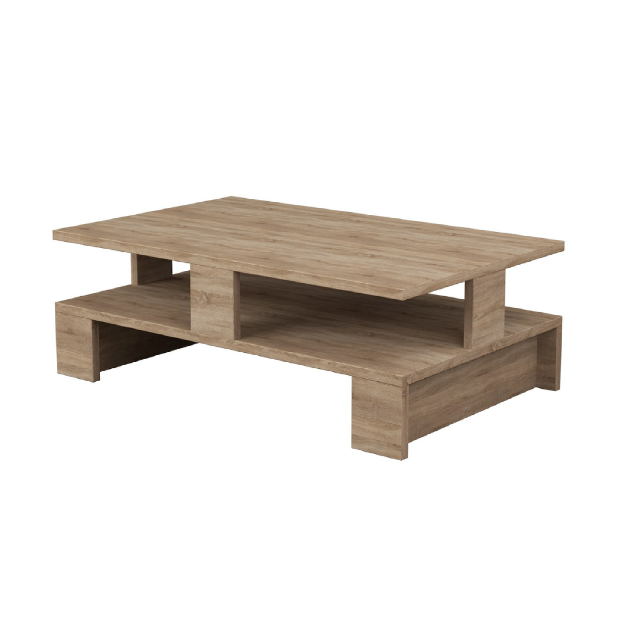 Voir la diapositive 1 : CONCEPT USINE Table basse bois LUCO