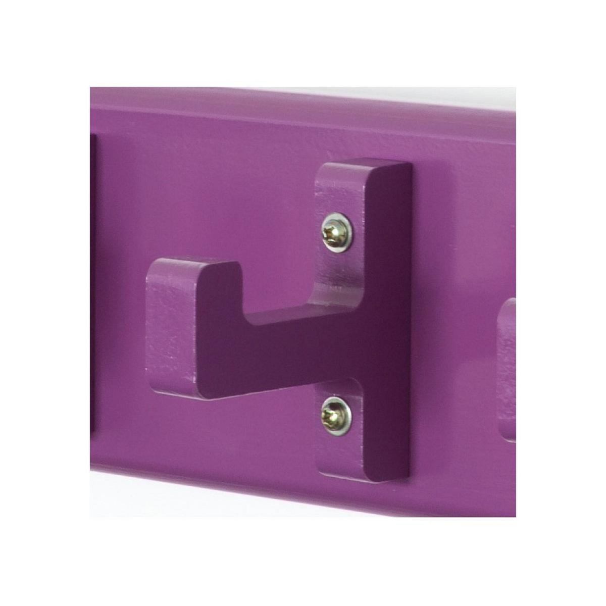 HomeStyle4U Porte-clés Violet avec Crochets et Compartiment de Rangement