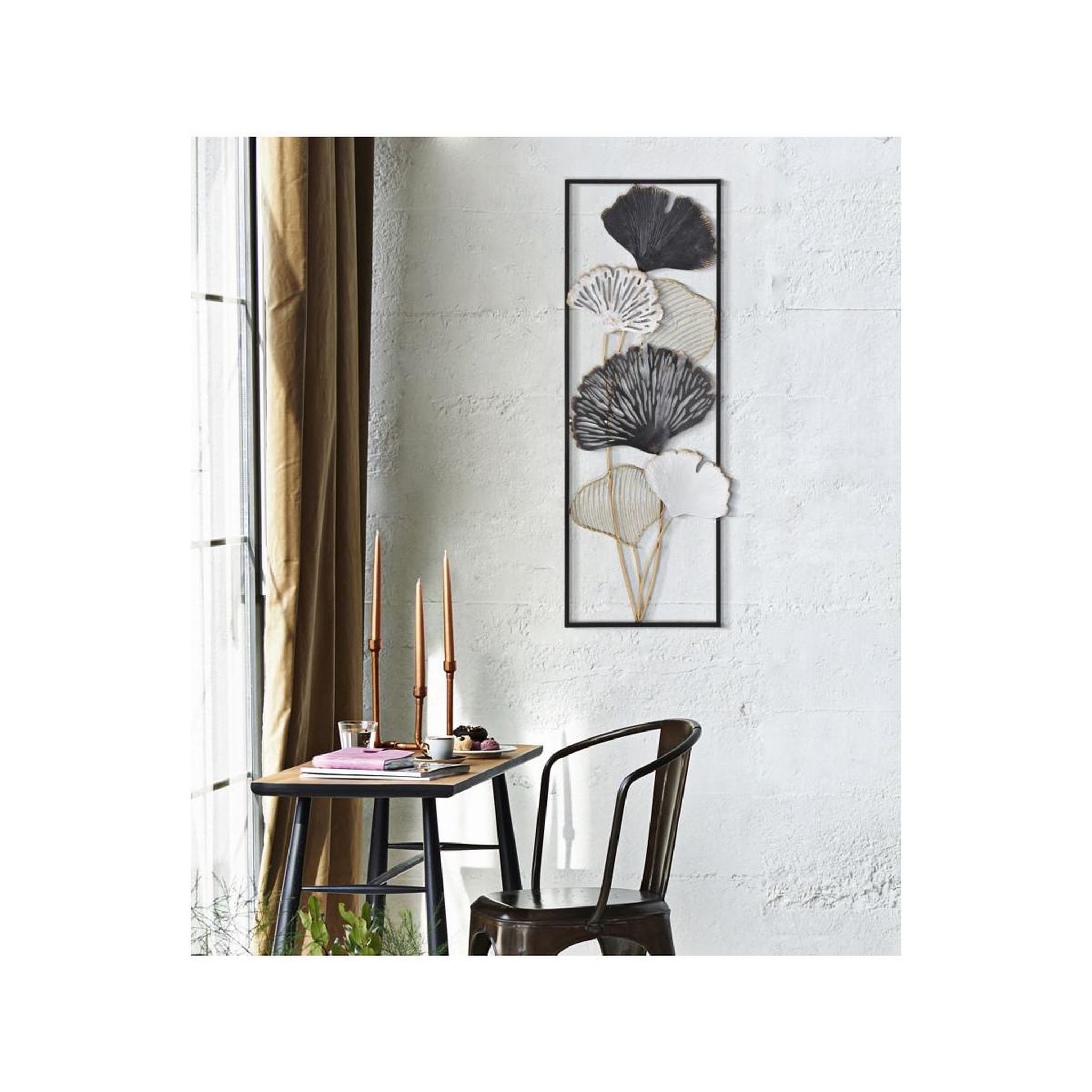 Voir la diapositive 5 : Paris Prix Décoration murale encadrée en métal  ory  90cm multicolore