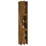 Voir la diapositive 4 : VIDAXL Armoire de bain Chene fume 30x30x183,5 cm Bois d'ingenierie