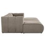 Voir la diapositive 5 : LISA DESIGN Debbie - canapé modulable droit 3 places avec double méridienne - assise profonde - en tissu texturé