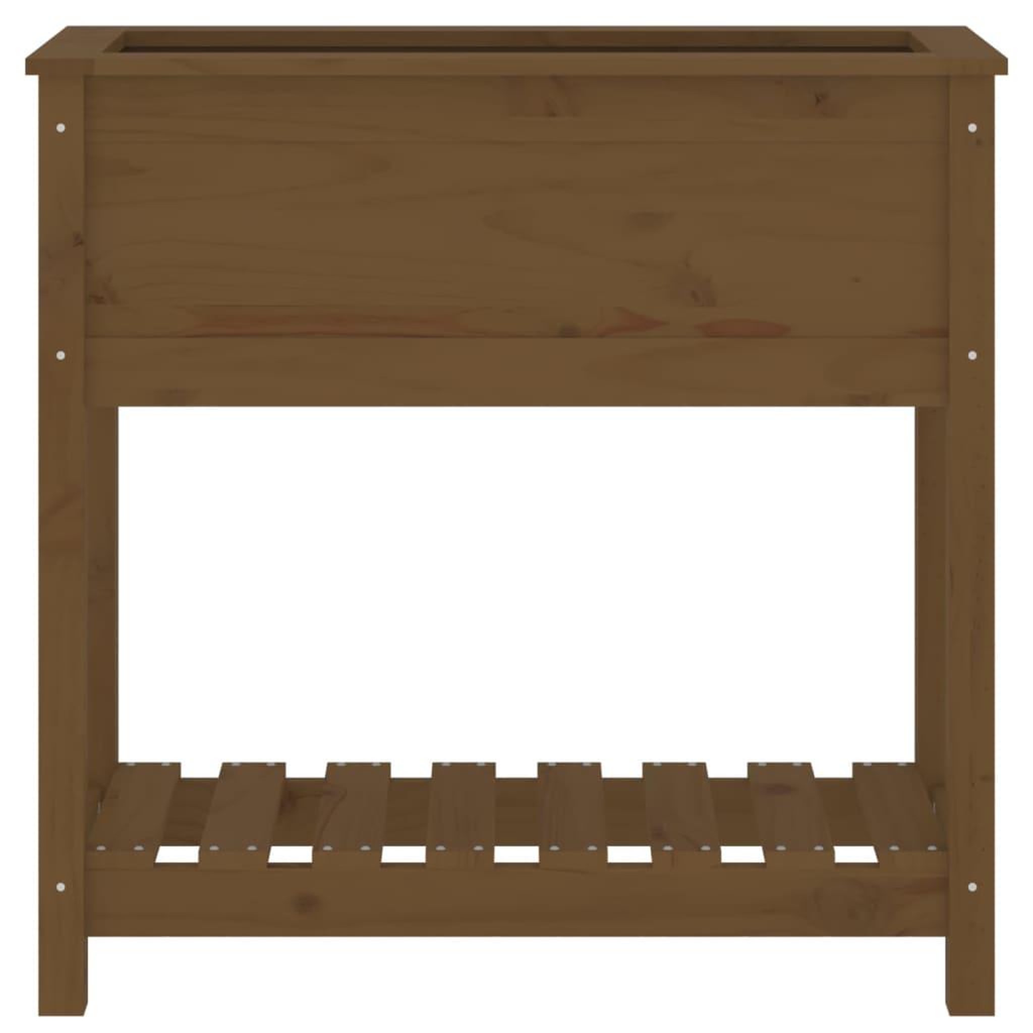 Voir la diapositive 5 : VIDAXL Jardiniere avec etagere Marron miel 82,5x34,5x81 cm Bois de pin