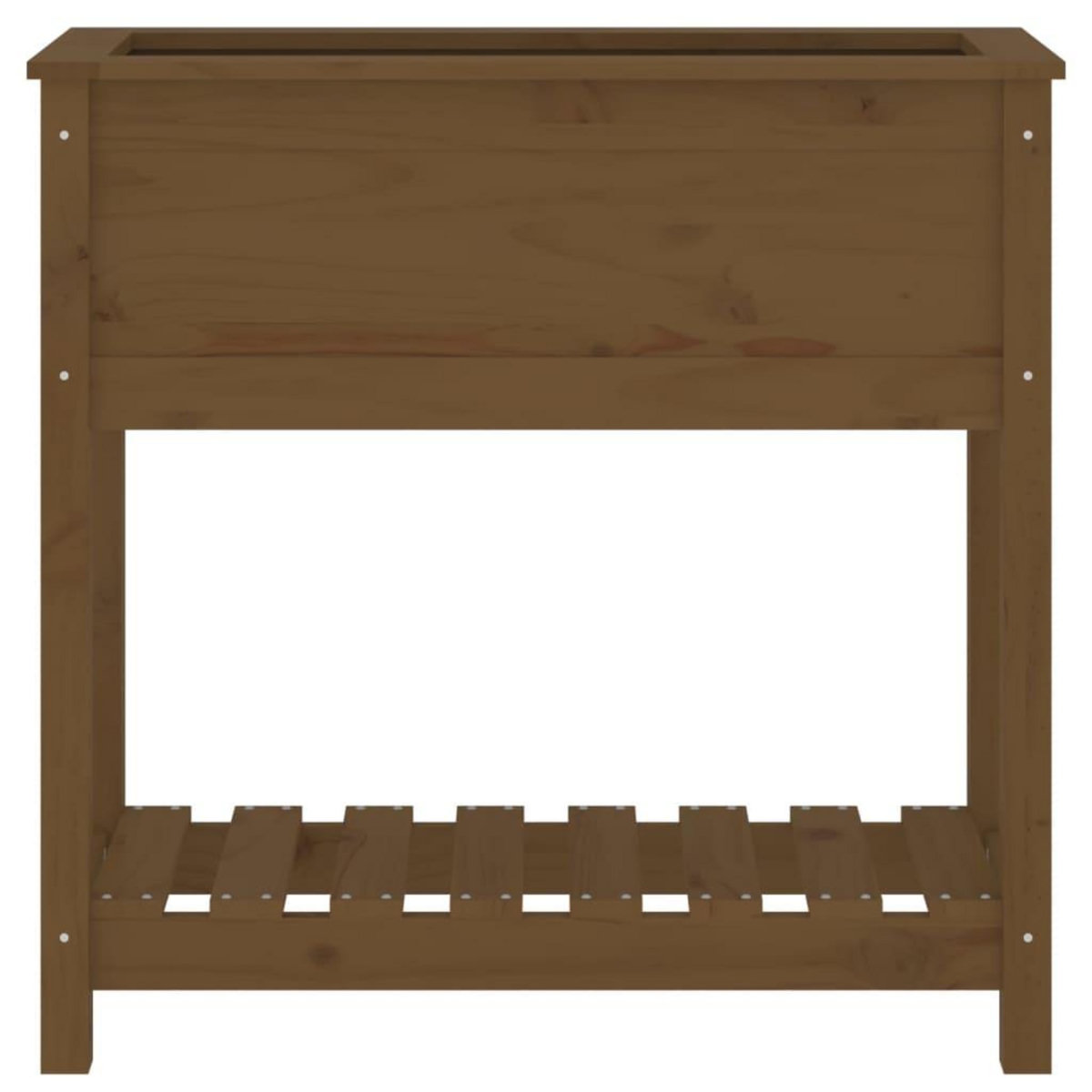VIDAXL Jardiniere avec etagere Marron miel 82,5x34,5x81 cm Bois de pin