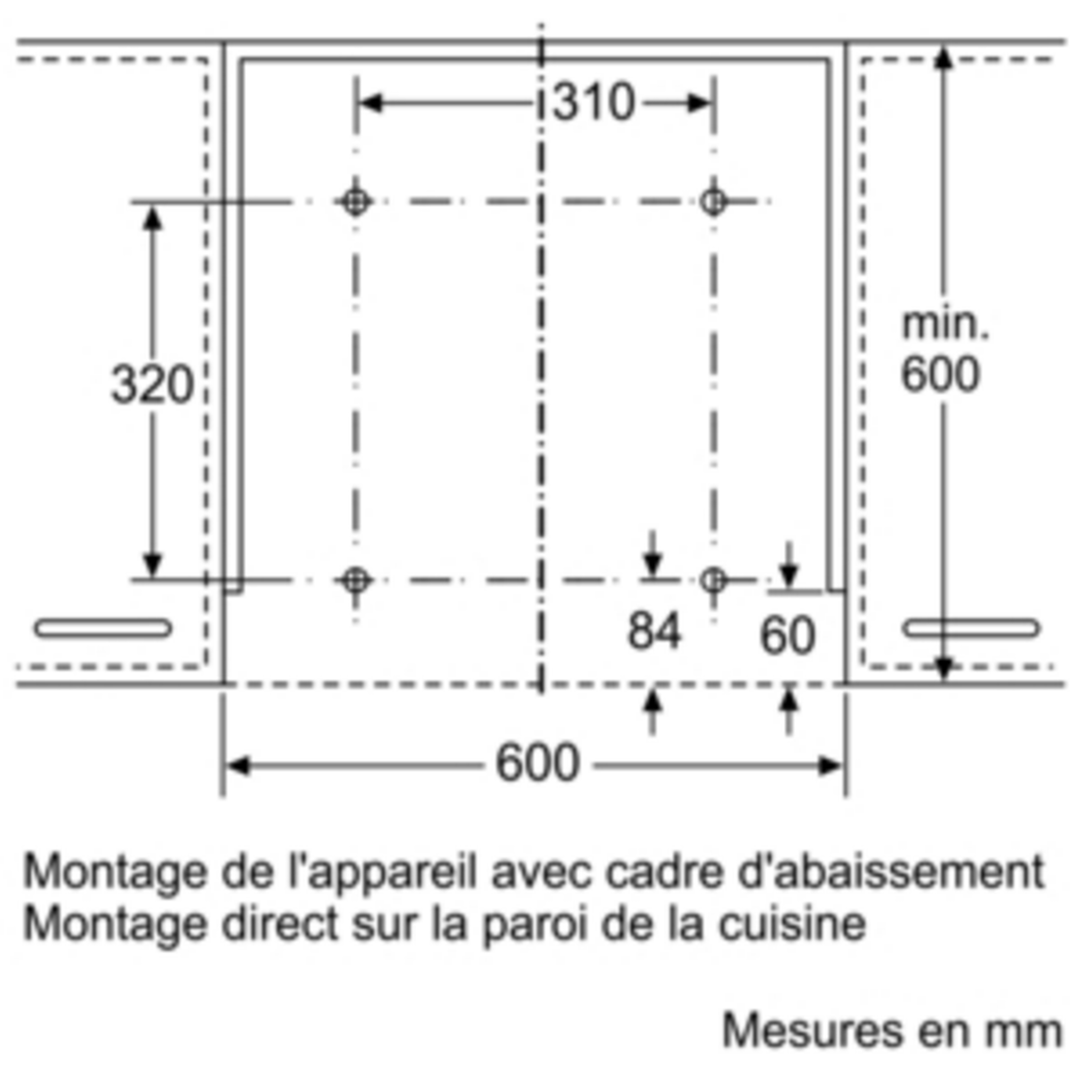 Voir la diapositive 4 : Neff Cadre d'abaissement pour hotte - z54tl60x0