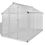 Voir la diapositive 2 : VIDAXL Serre renforcee en aluminium avec cadre de base 4,6 m^2