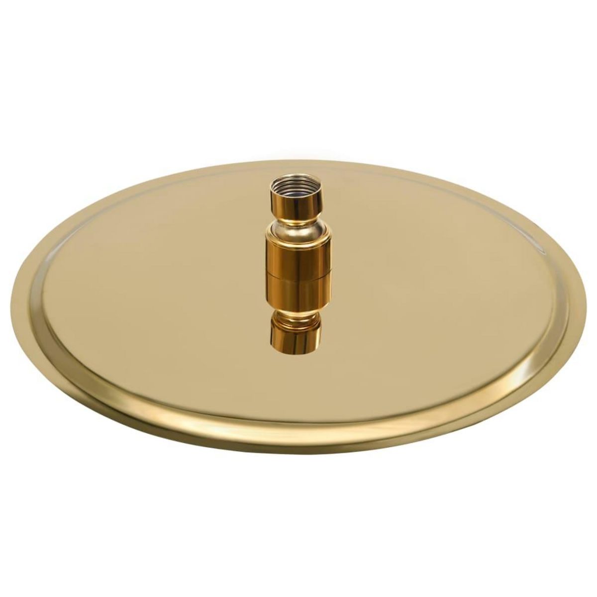 VIDAXL Pomme de douche pluie Acier inoxydable 25 cm Ronde Dore